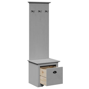 Ντουλάπι διαδρόμου με γάντζους BODO Γκρι 50x40x157 cm - Pakobazaar