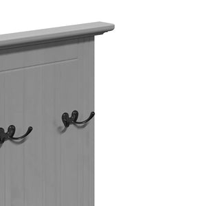 Ντουλάπι διαδρόμου με γάντζους BODO Γκρι 50x40x157 cm - Pakobazaar