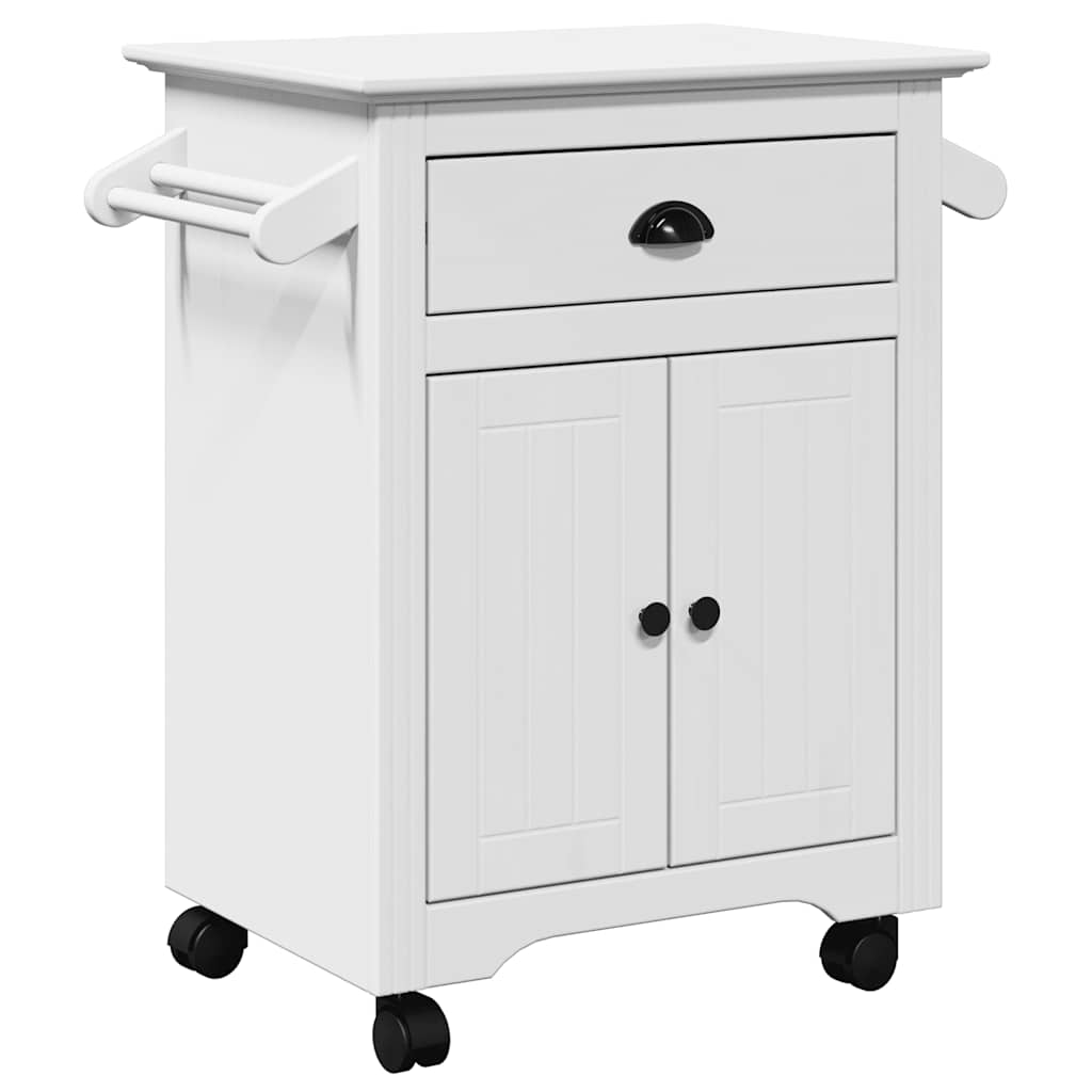 Καροτσάκι κουζίνας "BODO" Λευκό 72x45x80 cm