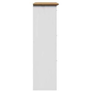 Ράφι παπουτσιών  BODO Λευκό και καφέ 80x35x118 cm - Pakobazaar