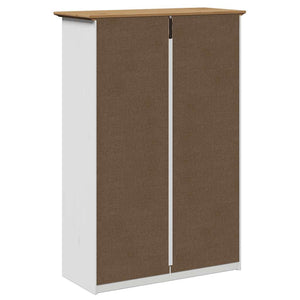 Ράφι παπουτσιών  BODO Λευκό και καφέ 80x35x118 cm - Pakobazaar