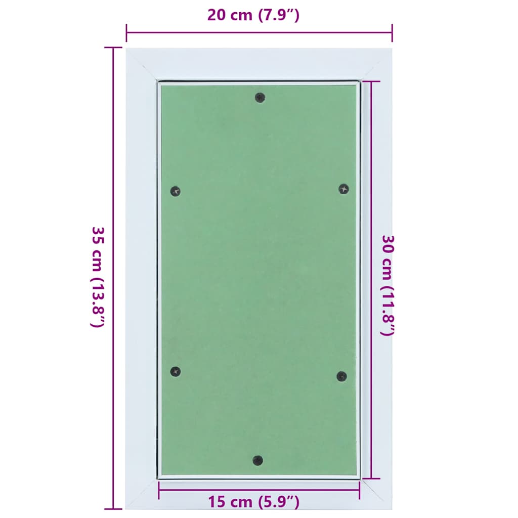 Πάνελ Πρόσβασης Πράσινο και Ασημί 20 x 35 εκ