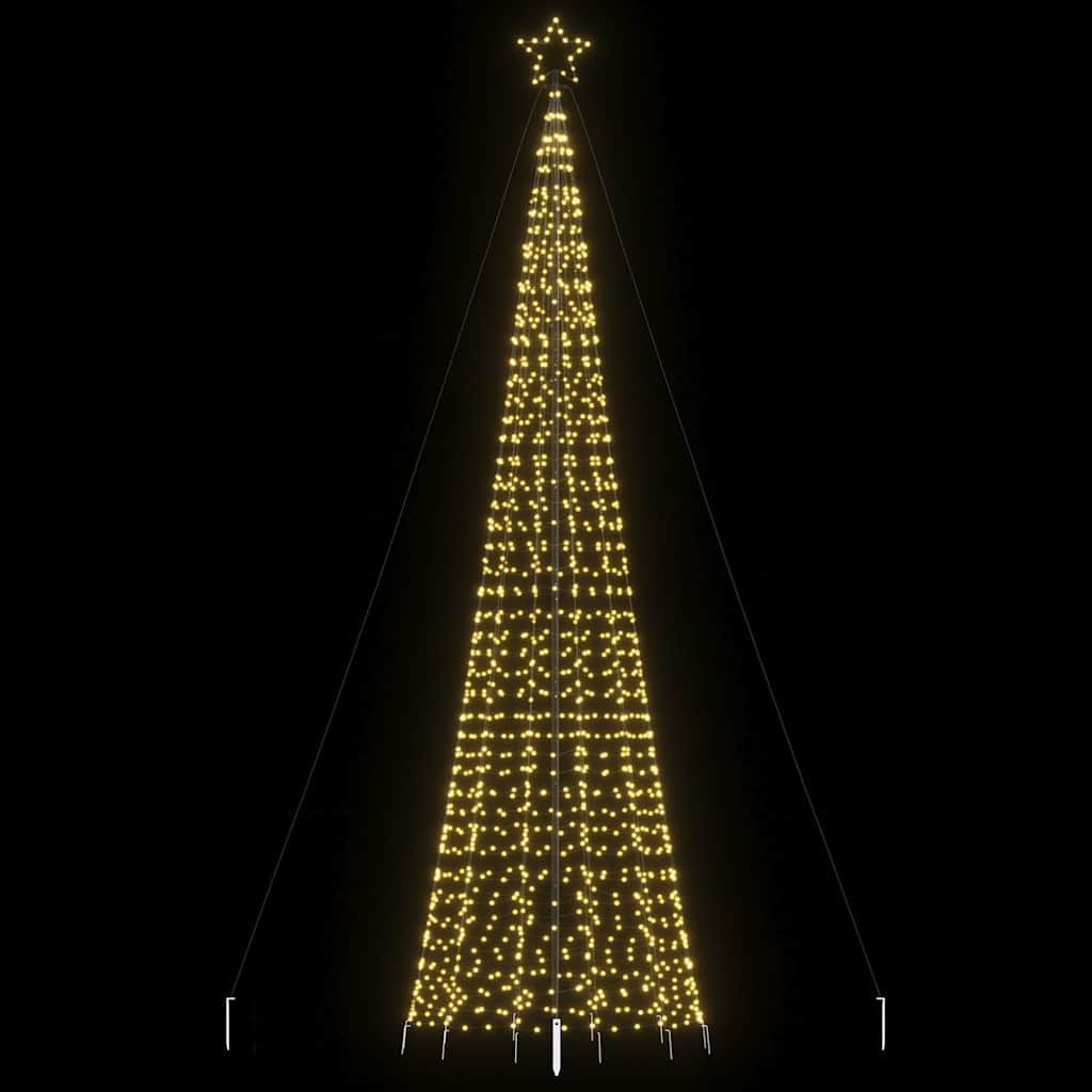 Χριστουγεννιάτικο δέντρο LED με αιχμές 1534 LED Ζεστό Λευκό - Pakobazaar