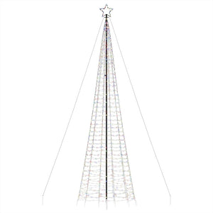 Χριστουγεννιάτικο δέντρο LED με καρφιά 1534 LED πολύχρωμα 500cm
