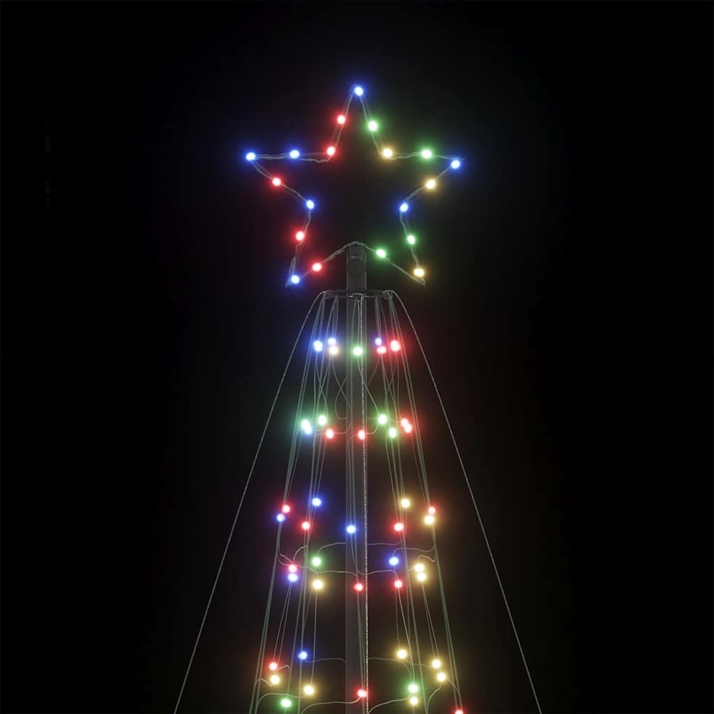 Χριστουγεννιάτικο δέντρο LED με καρφιά 1534 LED πολύχρωμα 500cm