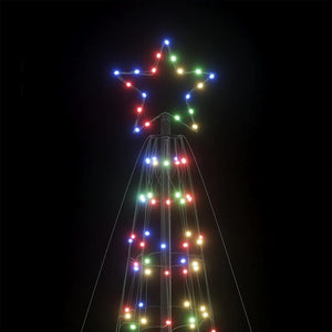 Χριστουγεννιάτικο δέντρο LED με καρφιά 1534 LED πολύχρωμα 500cm