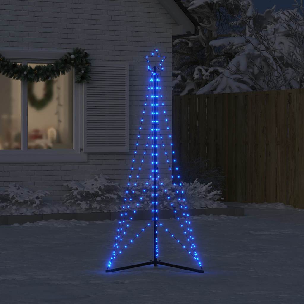 Χριστουγεννιάτικο δέντρο LED 363 LED μπλε 182 εκ. - Pakobazaar