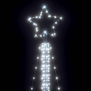 Χριστουγεννιάτικο δέντρο LED 525 LED Ψυχρό Λευκό 302 εκ. - Pakobazaar