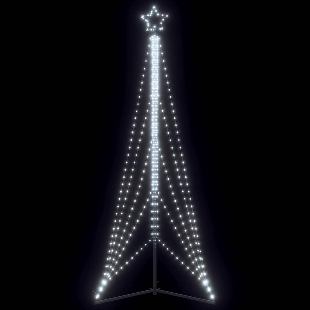 Χριστουγεννιάτικο δέντρο LED 525 LED Ψυχρό Λευκό 302 εκ. - Pakobazaar