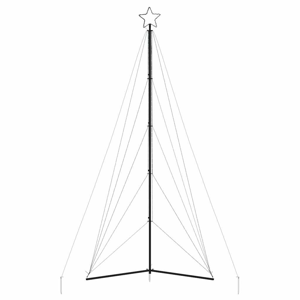 Χριστουγεννιάτικο δέντρο LED 615 LED Ψυχρό Λευκό 404,5 εκ. - Pakobazaar