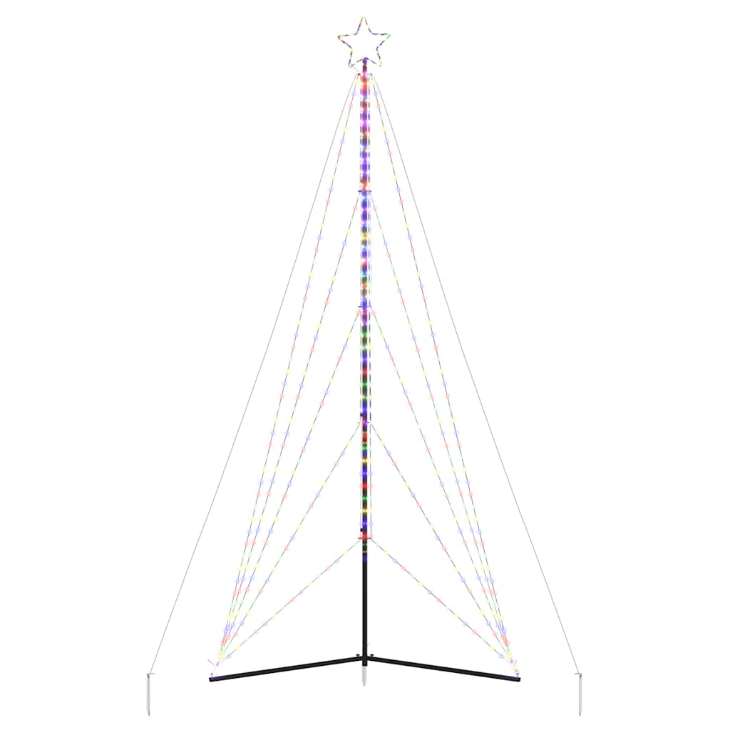 Χριστουγεννιάτικο δέντρο LED 615 LED πολύχρωμα 404,5 εκ. - Pakobazaar