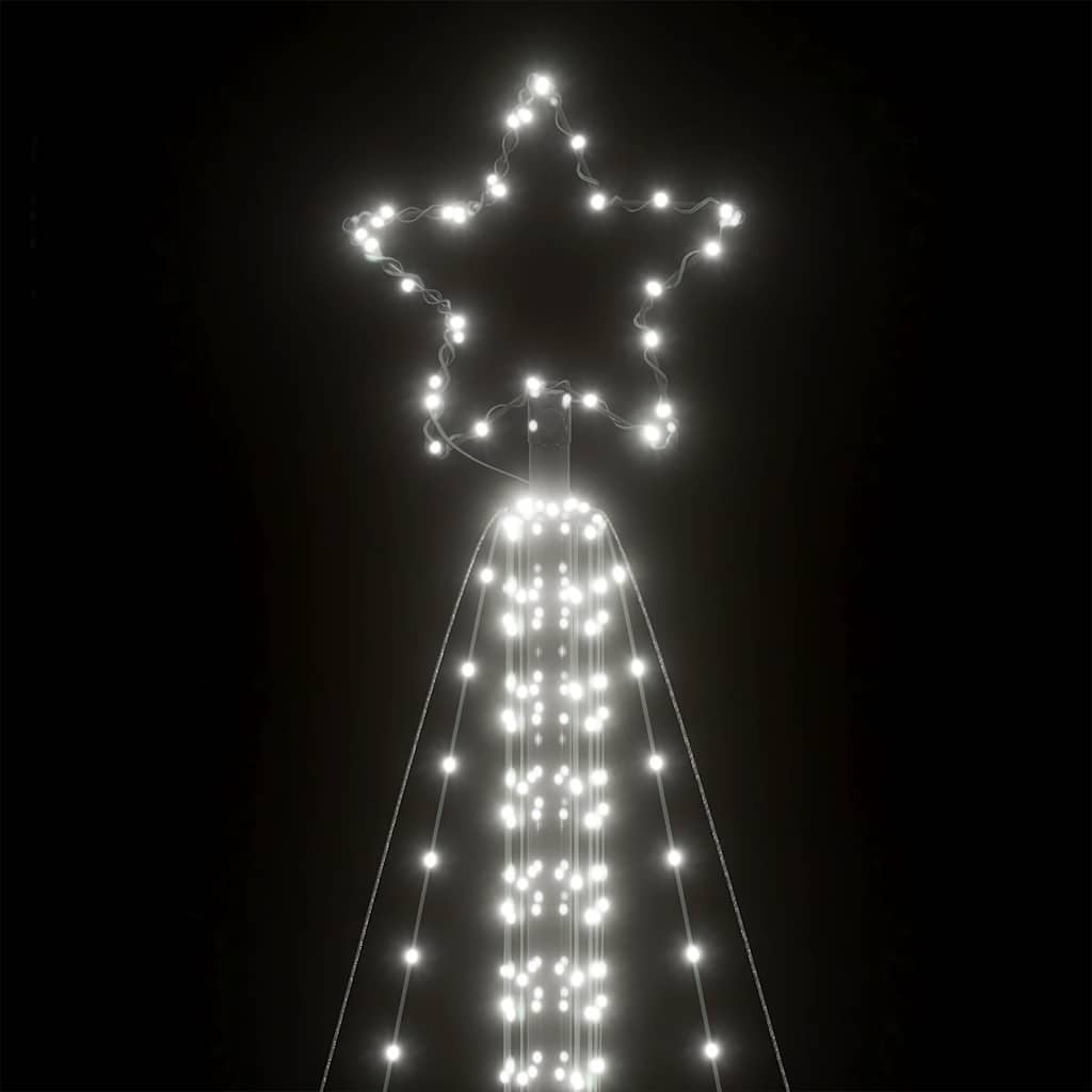Χριστουγεννιάτικο δέντρο LED 861 LED Ψυχρό Λευκό 478 εκ. - Pakobazaar
