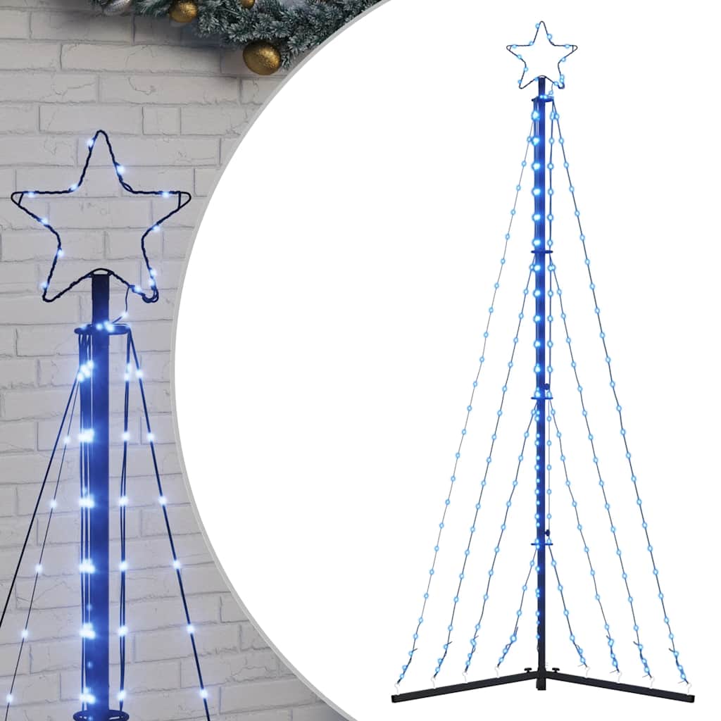 Χριστουγεννιάτικο δέντρο LED 339 LED μπλε 187 εκ. - Pakobazaar