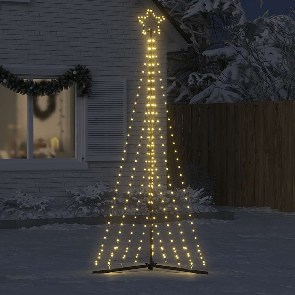Χριστουγεννιάτικο δέντρο LED 447 LED Ζεστό λευκό 250 εκ. - Pakobazaar