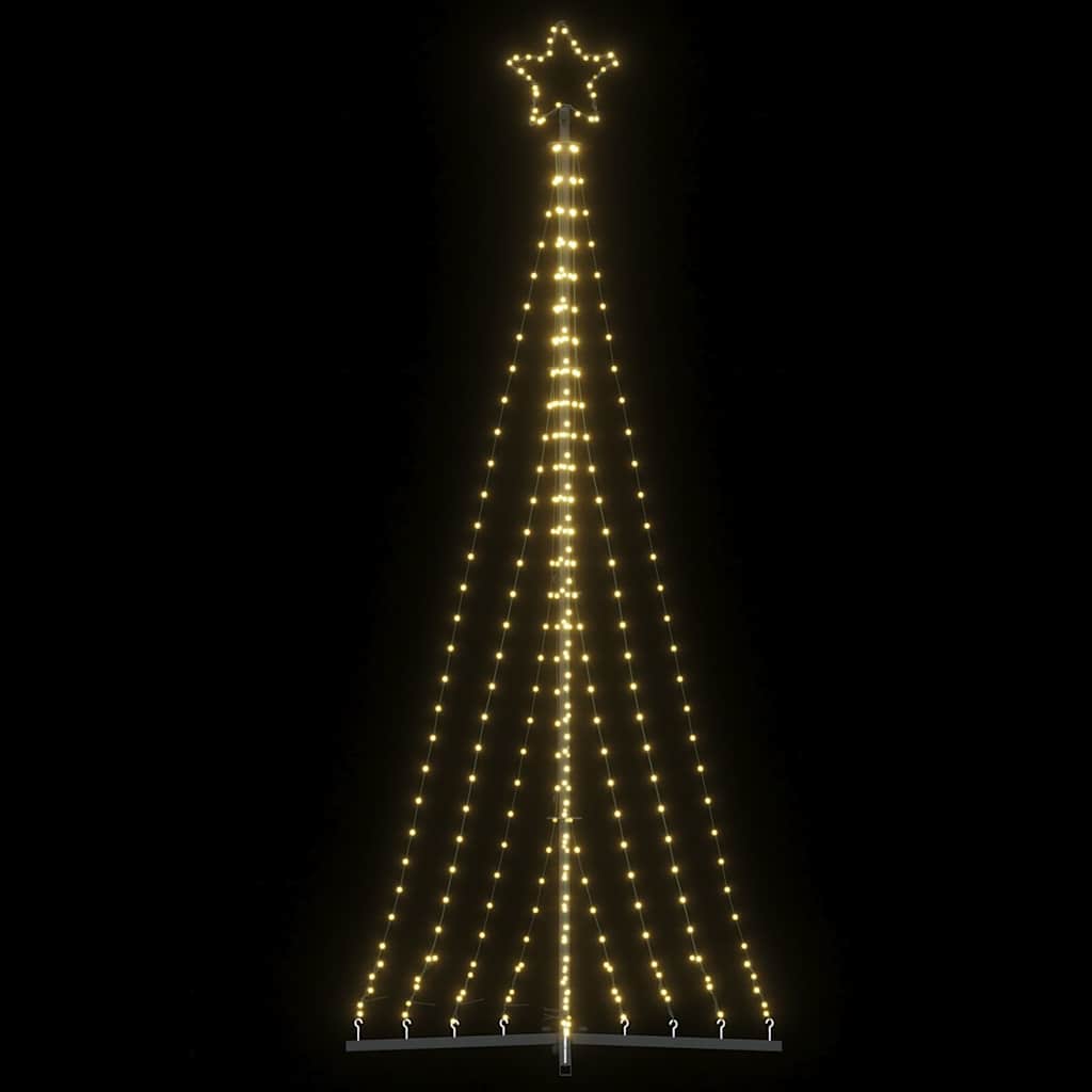 Χριστουγεννιάτικο δέντρο LED 447 LED Ζεστό λευκό 250 εκ. - Pakobazaar