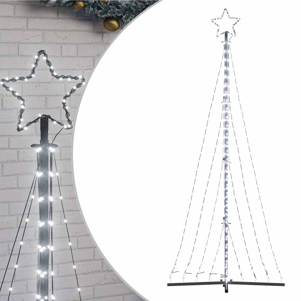 Χριστουγεννιάτικο δέντρο LED 447 LED Ψυχρό Λευκό 250 εκ. - Pakobazaar