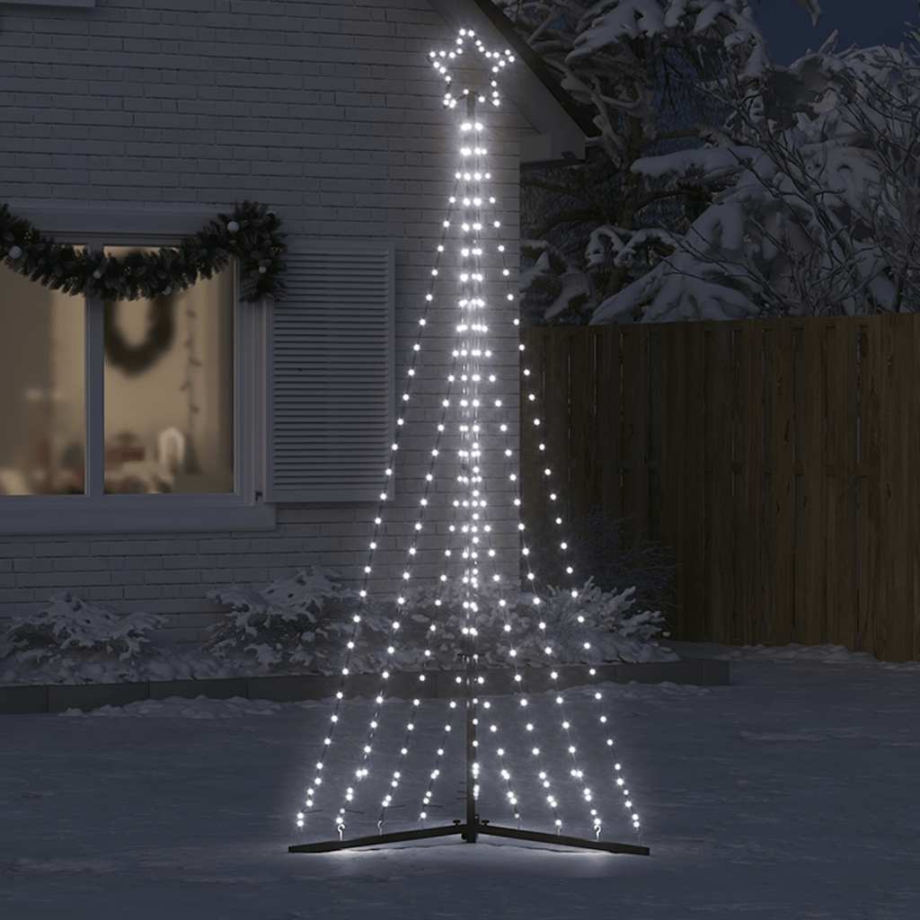 Χριστουγεννιάτικο δέντρο LED 447 LED Ψυχρό Λευκό 250 εκ. - Pakobazaar