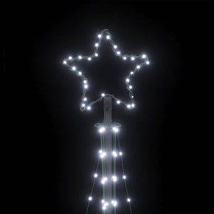 Χριστουγεννιάτικο δέντρο LED 447 LED Ψυχρό Λευκό 250 εκ. - Pakobazaar