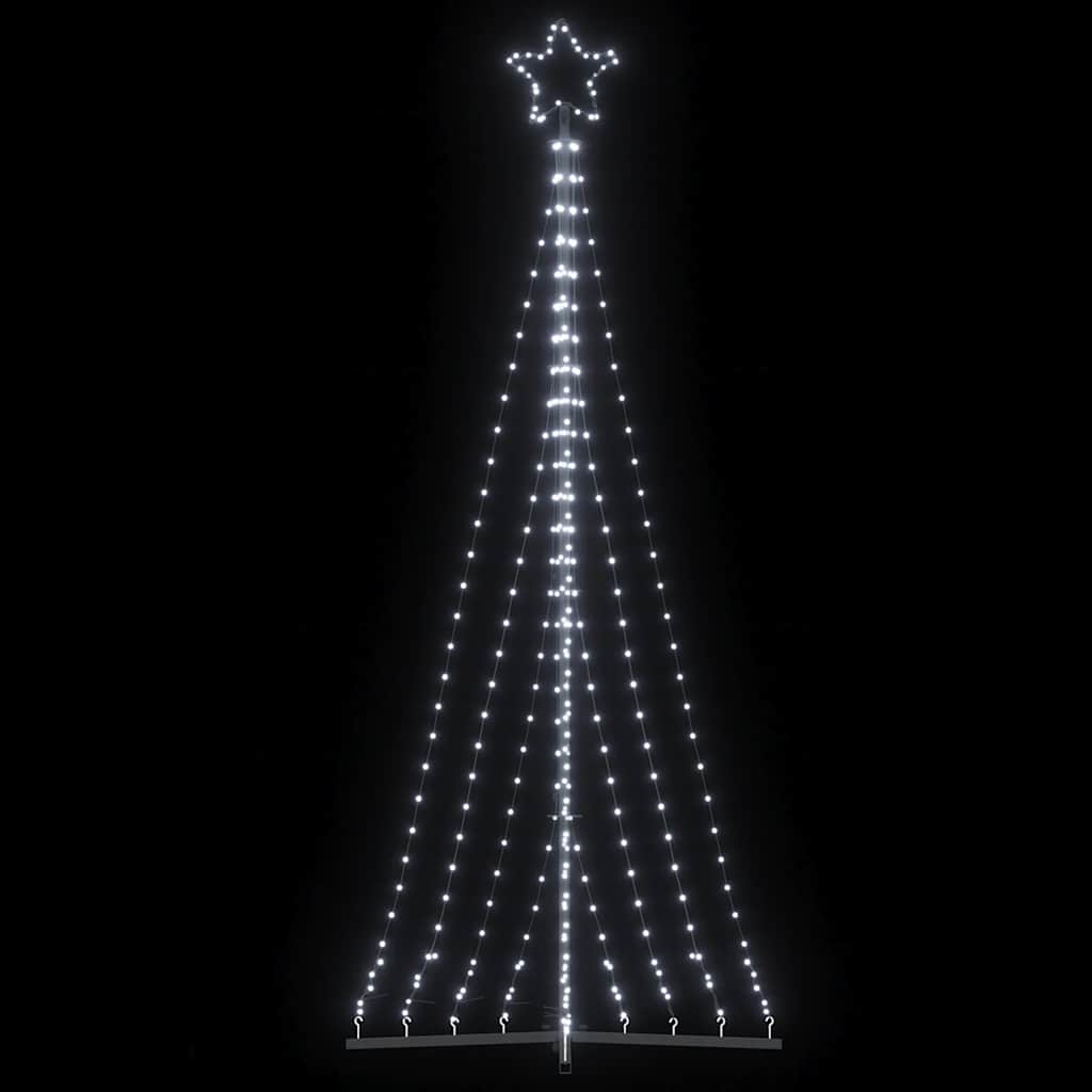 Χριστουγεννιάτικο δέντρο LED 447 LED Ψυχρό Λευκό 250 εκ. - Pakobazaar