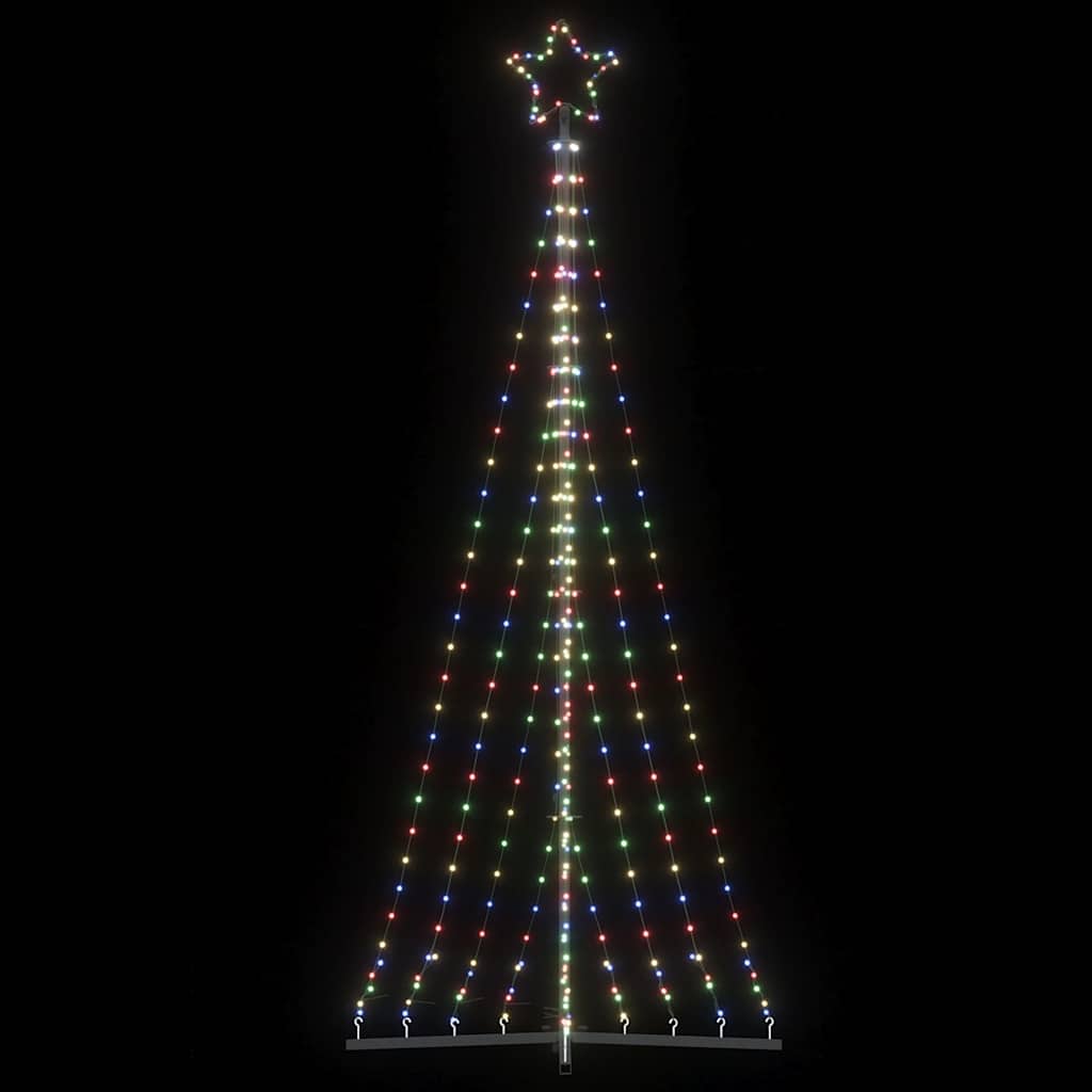 Χριστουγεννιάτικο δέντρο LED 447 LED πολύχρωμα 250 εκ. - Pakobazaar