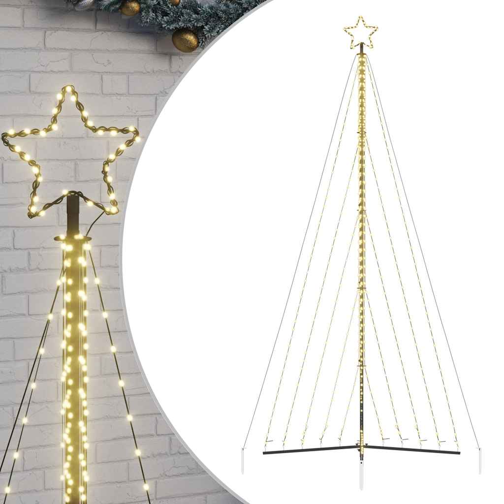 Χριστουγεννιάτικο δέντρο LED 570 LEDs Ζεστό Λευκό 399 εκ. - Pakobazaar