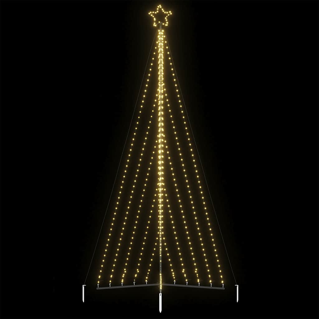 Χριστουγεννιάτικο δέντρο LED 570 LEDs Ζεστό Λευκό 399 εκ. - Pakobazaar
