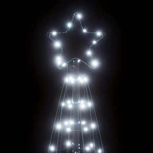 Χριστουγεννιάτικο δέντρο LED 200 LED Ψυχρό Λευκό 180 εκ. - Pakobazaar