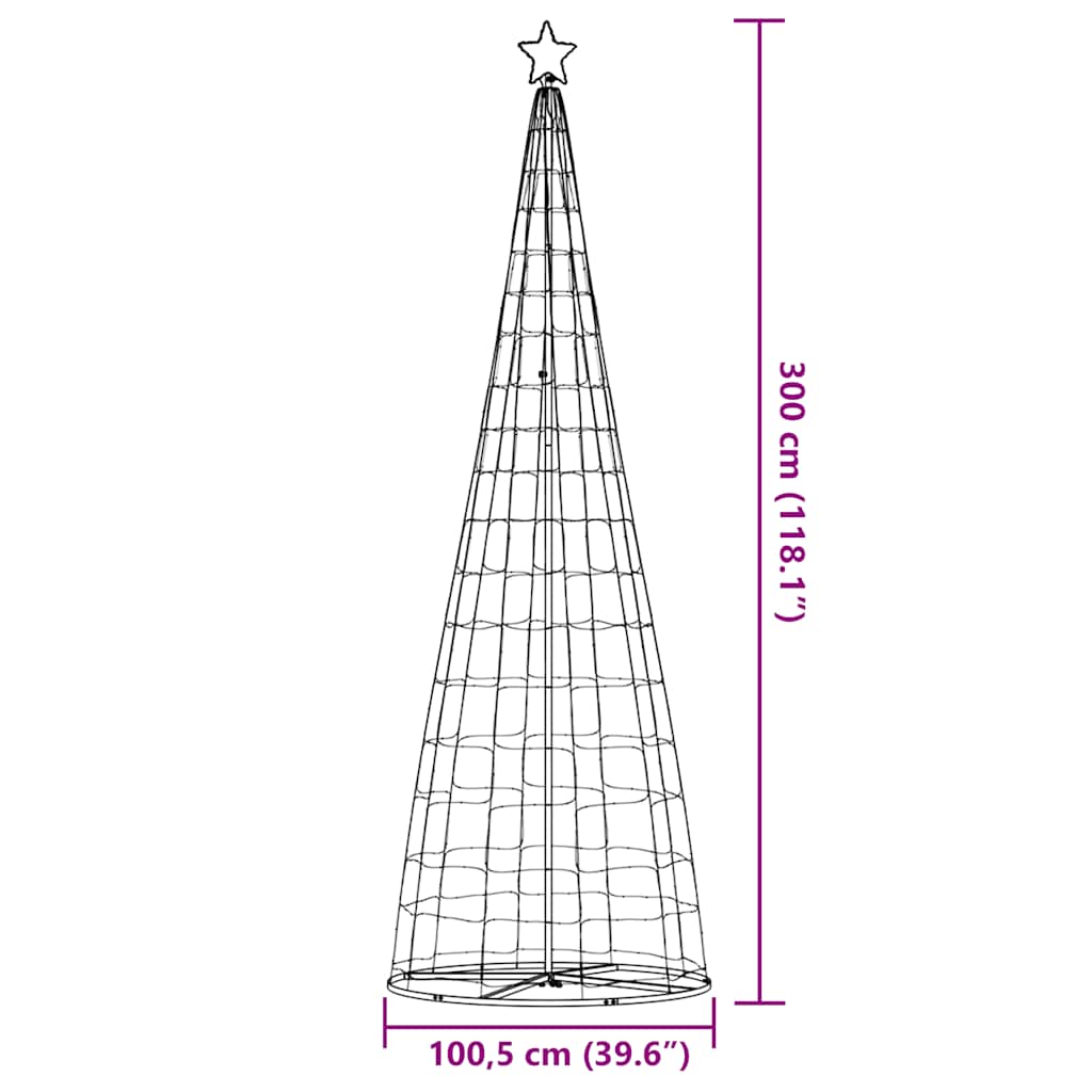 Χριστουγεννιάτικο δέντρο LED 550 LED Λευκό κρύο 300 εκ.