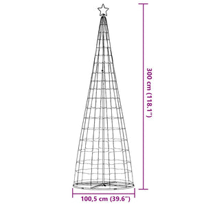 Χριστουγεννιάτικο δέντρο LED 550 LED μπλε 300 εκ. - Pakobazaar