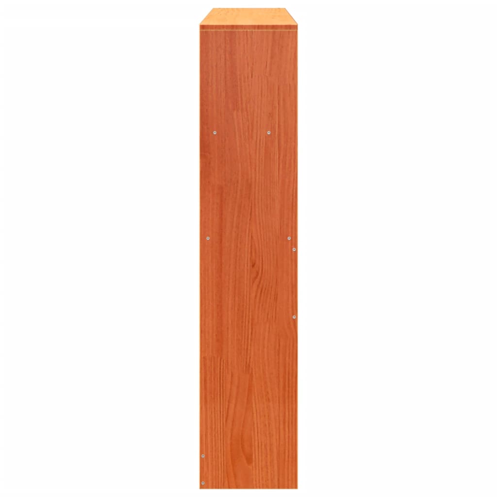 Κεφαλάρι με Αποθ. Χώρο Καφέ Κεριού 140 εκ από Μασίφ Ξύλο Πεύκου