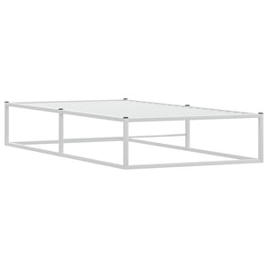 Πλαίσιο κρεβατιού χωρίς στρώμα Λευκό 90x200 cm Μεταλλικό - Pakobazaar