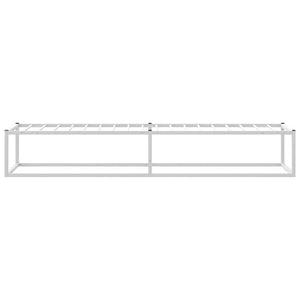 Πλαίσιο κρεβατιού χωρίς στρώμα Λευκό 90x200 cm Μεταλλικό - Pakobazaar