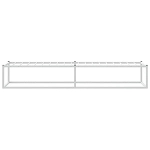 Πλαίσιο κρεβατιού χωρίς στρώμα Λευκό 90x200 cm Μεταλλικό - Pakobazaar