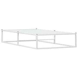 Πλαίσιο κρεβατιού χωρίς στρώμα Λευκό 90x200 cm Μεταλλικό - Pakobazaar