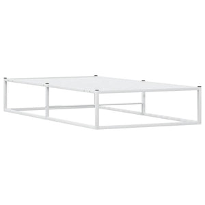 Πλαίσιο κρεβατιού χωρίς στρώμα Λευκό 100x200 cm Μεταλλικό