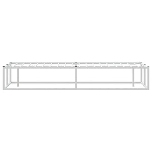Πλαίσιο κρεβατιού χωρίς στρώμα Λευκό 120x200 cm Μεταλλικό - Pakobazaar