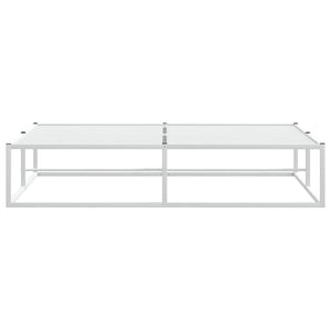 Πλαίσιο κρεβατιού χωρίς στρώμα Λευκό 160x200 cm Μεταλλικό - Pakobazaar