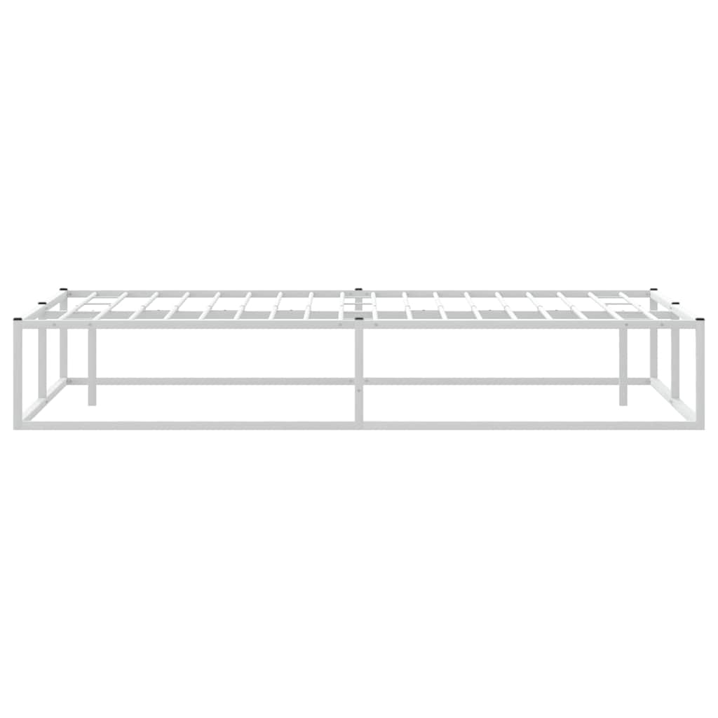 Πλαίσιο κρεβατιού χωρίς στρώμα Λευκό 180x200 cm Μεταλλικό - Pakobazaar
