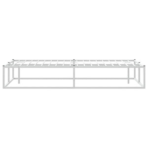 Πλαίσιο κρεβατιού χωρίς στρώμα Λευκό 180x200 cm Μεταλλικό - Pakobazaar