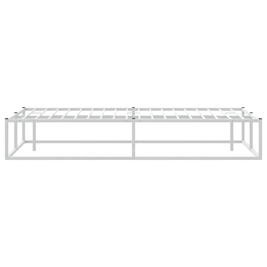 Πλαίσιο κρεβατιού χωρίς στρώμα Λευκό 180x200 cm Μεταλλικό - Pakobazaar