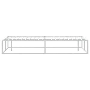 Πλαίσιο κρεβατιού χωρίς στρώμα Λευκό 180x200 cm Μεταλλικό - Pakobazaar