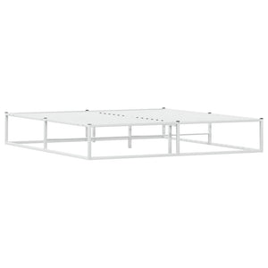 Πλαίσιο κρεβατιού χωρίς στρώμα Λευκό 180x200 cm Μεταλλικό - Pakobazaar