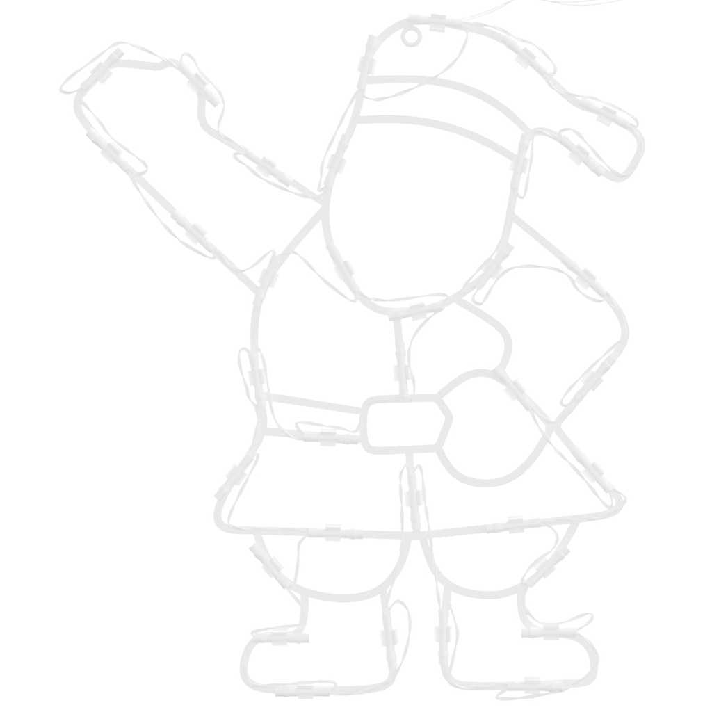 Χριστουγεννιάτικα φώτα Santa Silhouette 2 τεμάχια 35 LED - Pakobazaar