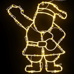 Χριστουγεννιάτικα φώτα Santa Silhouette 2 τεμάχια 35 LED - Pakobazaar