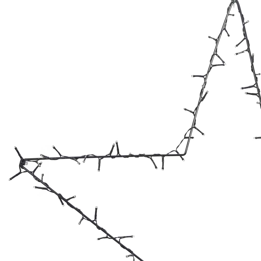 Χριστουγεννιάτικα φώτα αστέρι σιλουέτα 80 LED ζεστό λευκό - Pakobazaar
