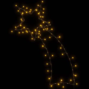 Χριστουγεννιάτικα Φωτάκια Shooting Star Silhouette 80 LED - Pakobazaar