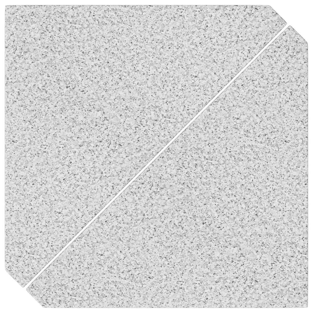 Πλάκες Βάρους Ομπρέλας 2 τεμ. Γκρι Γρανίτης Τριγωνικές 14 κ.