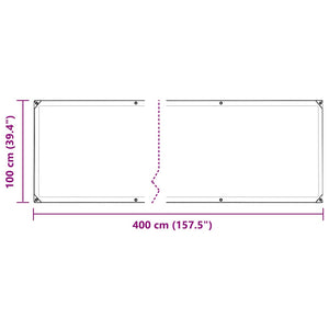 Κάλυμμα φυτών με οπές 1x4 m PVC