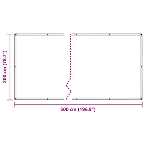 Κάλυμμα φυτών με οπές 2x5 m PVC