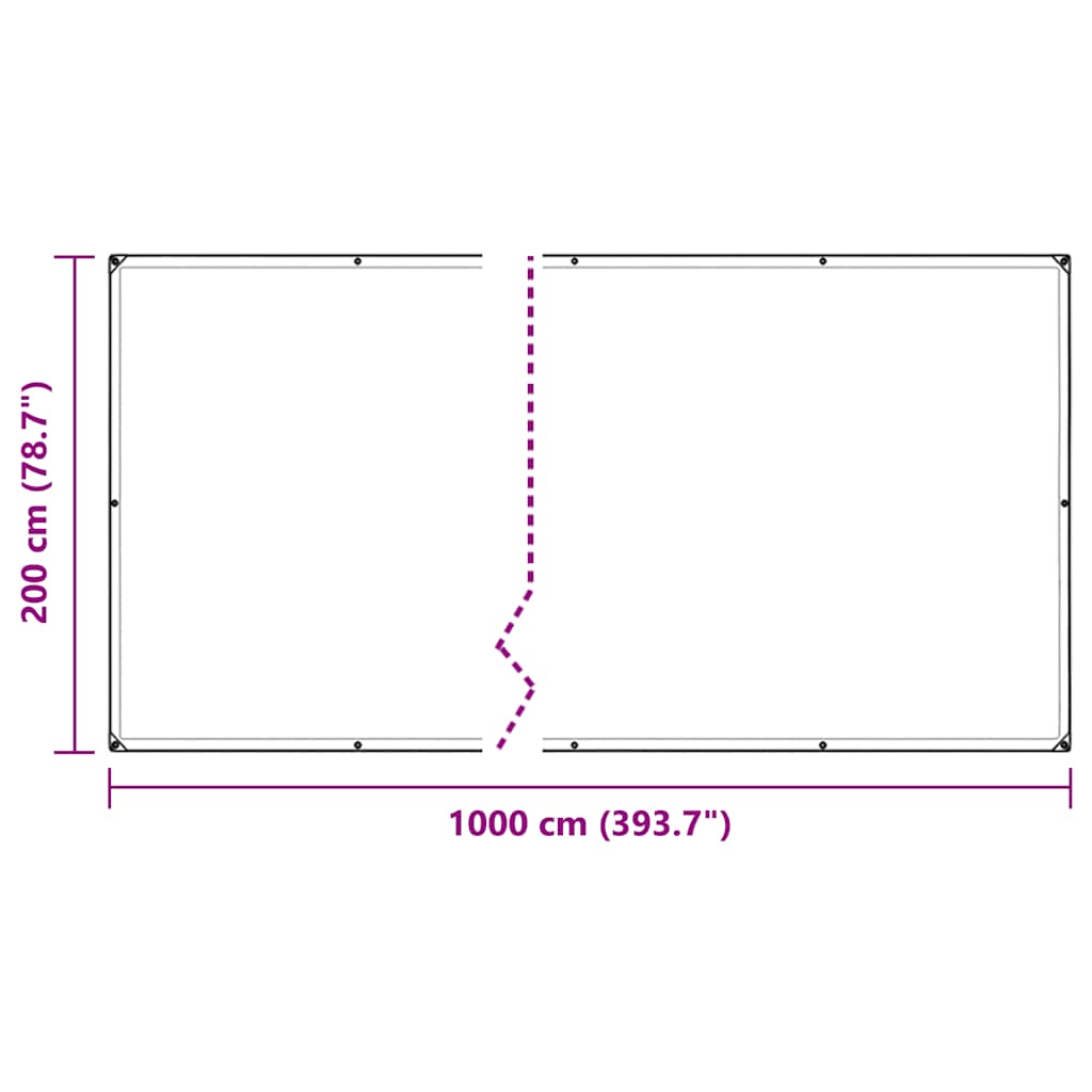 Κάλυμμα φυτών με οπές 2x10 m PVC - Pakobazaar